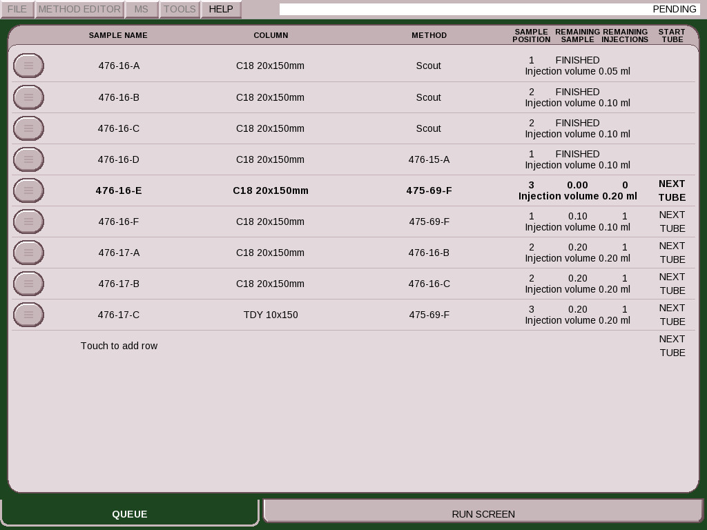 How to Queue Up Samples to Run Automatically